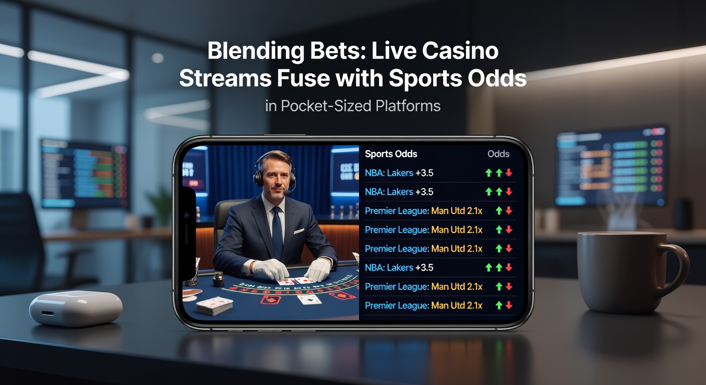 Detaillierte App-Schnittstelle mit geteiltem Bildschirm: Links Casino-Tableau, rechts Live-Fußball-Scoreboard mit wechselnden Quoten