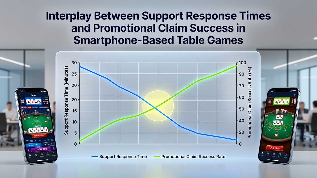 Analyse-Dashboard mit Diagrammen zu Support-Zeiten und Werbe-Claim-Erfolgen in mobilen Wett-Apps
